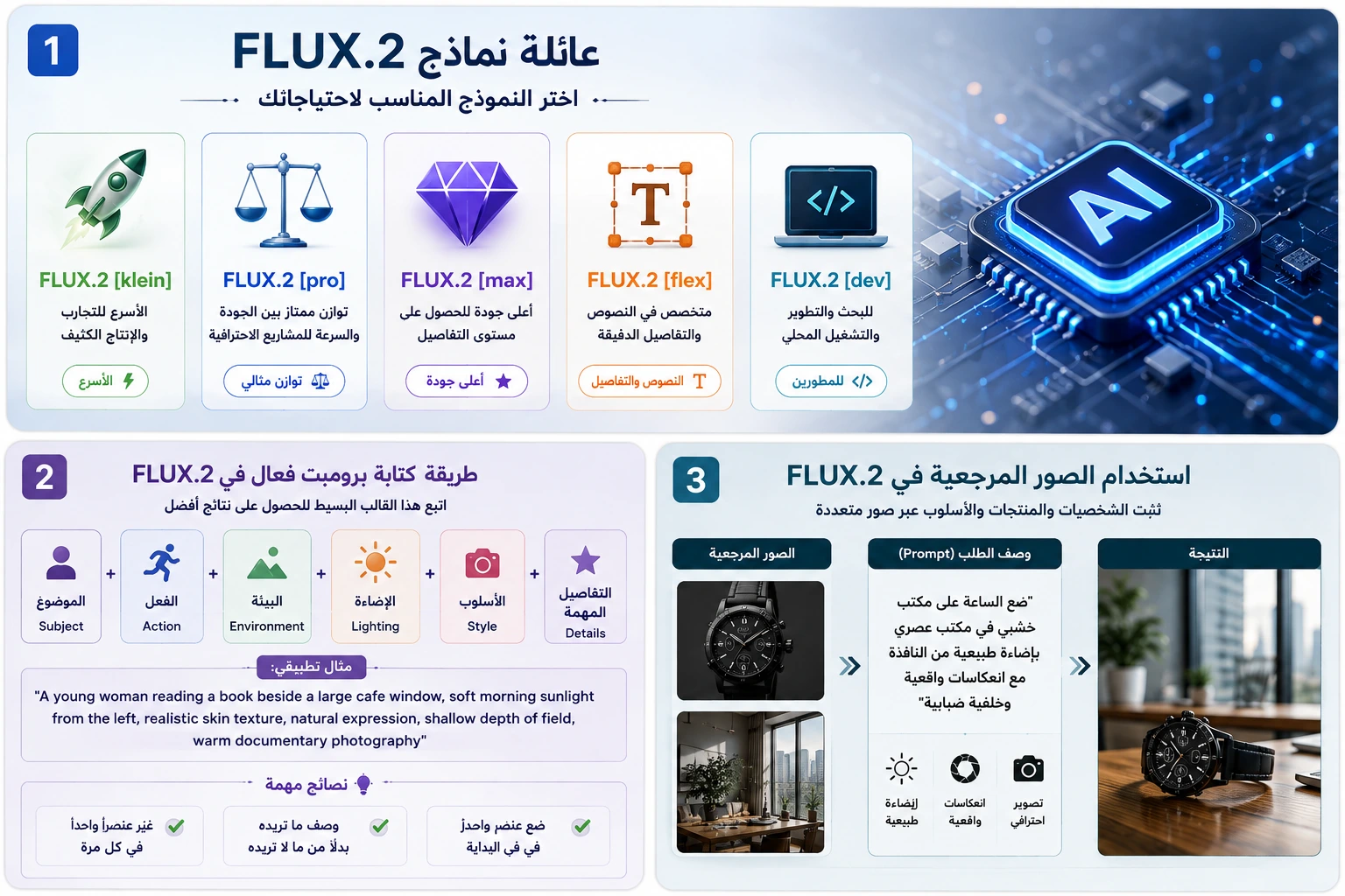 شرح نماذج FLUX.2 لتوليد الصور بالذكاء الاصطناعي